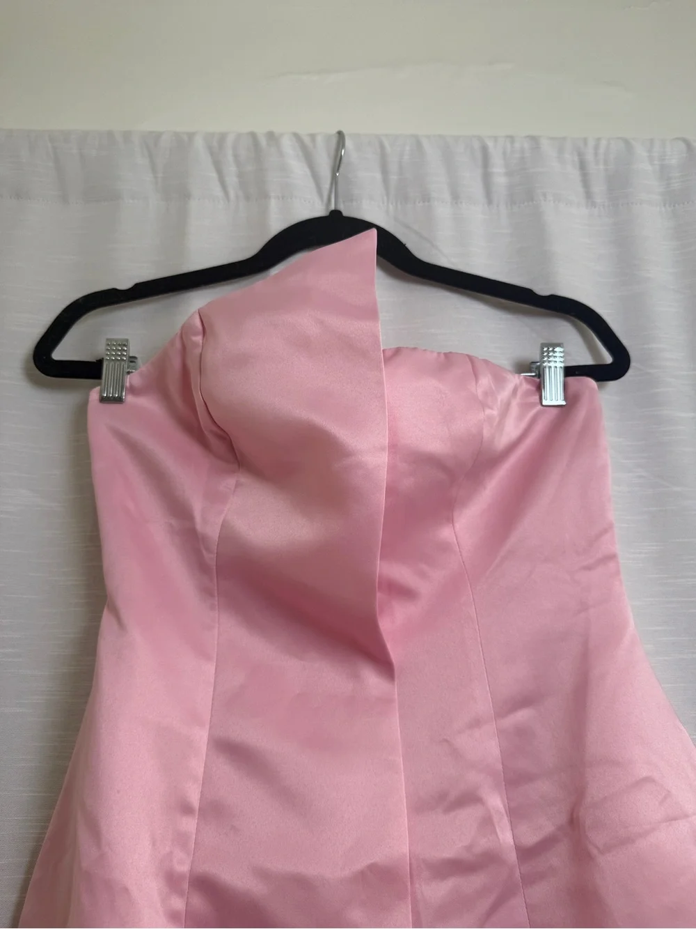 Commense Pink Satin Halter Mini Dress Cocktail Party Date Night | NWT Size S - Picture 8 of 14